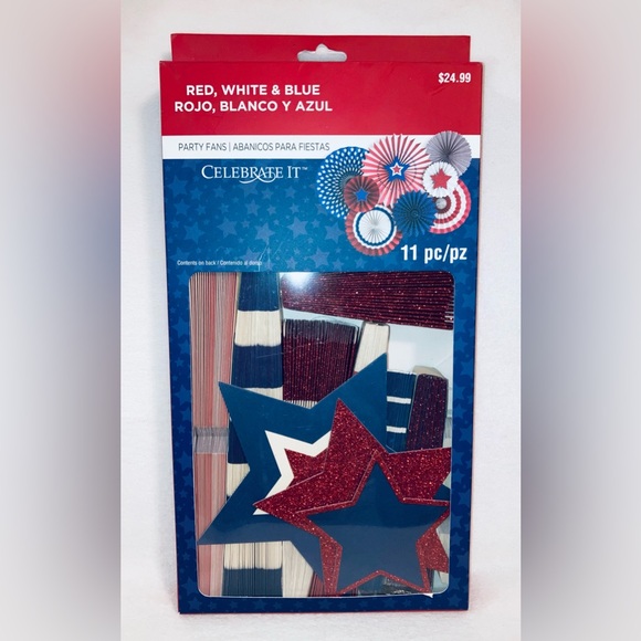 Michaels Celebrate It Patriotic 4th of July Party Fans - NEW! - Picture 2 of 4